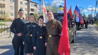 Студенты и преподаватели колледжа приняли участие в праздничных мероприятиях в День Победы